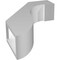 Ekena Millwork 3-in. W x 10-in. D x 14-in. H Del Monte Architectural Grade PVC Knee Brace BRCP03X10X14DEL - alternate 5